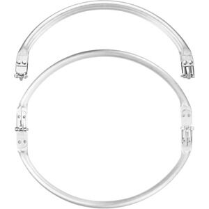 9.06IN Metal Purse Frame 3 pc U Shaped Frame Kiss Lock Clasp Use for DIY Purse